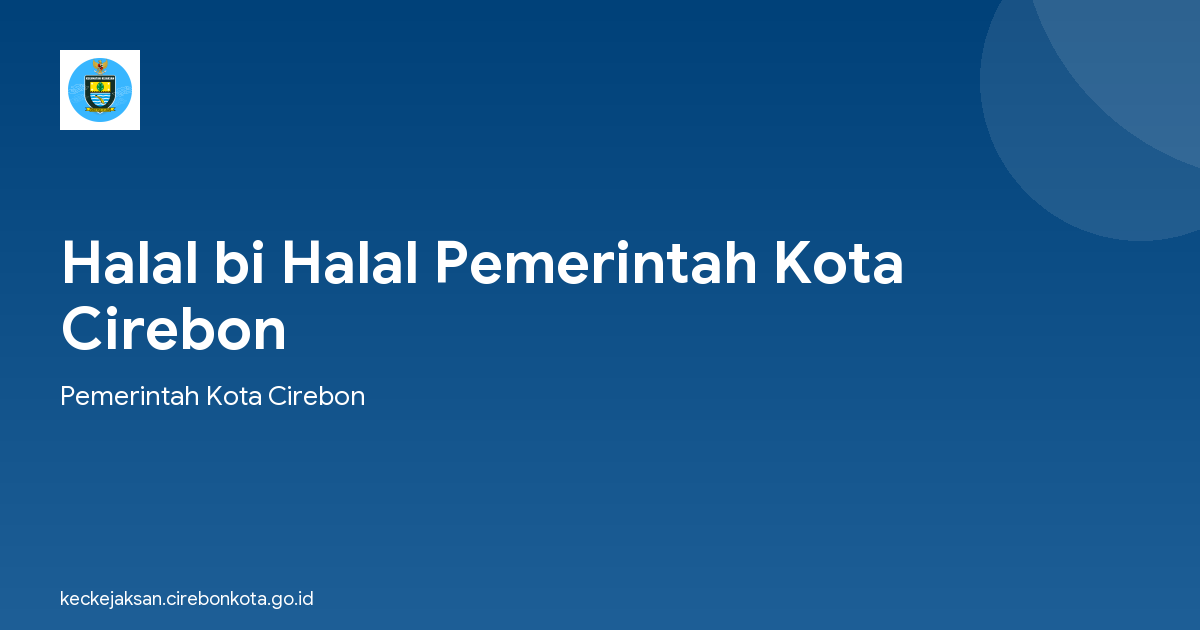 Halal bi Halal Pemerintah Kota Cirebon