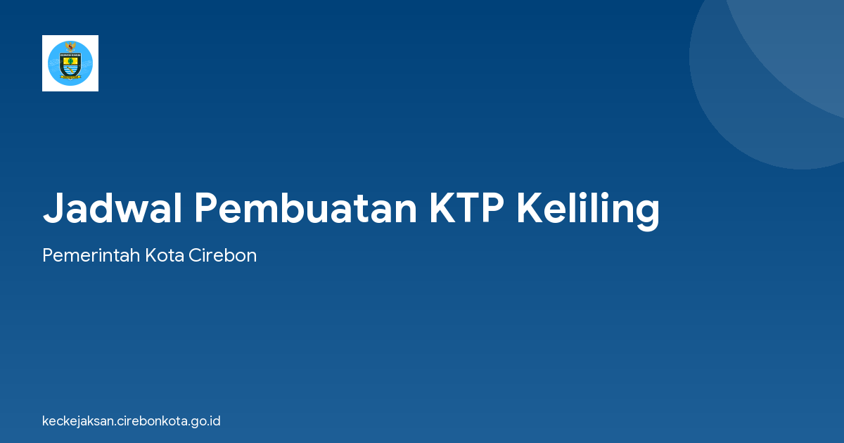 Jadwal Pembuatan KTP Keliling