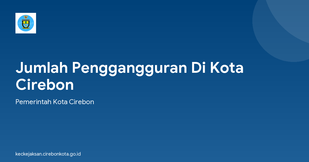 Jumlah Penggangguran Di Kota Cirebon