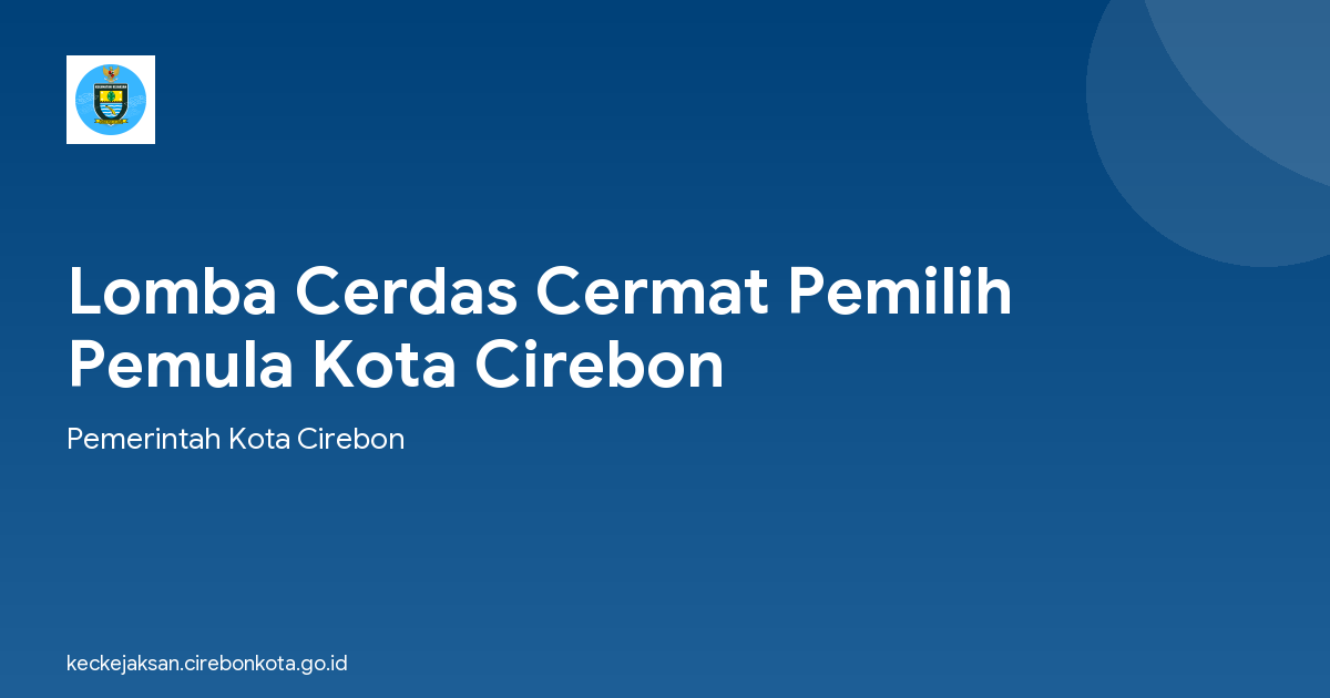 Lomba Cerdas Cermat Pemilih Pemula Kota Cirebon