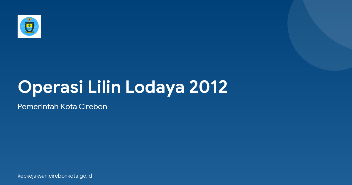 Operasi Lilin Lodaya 2012