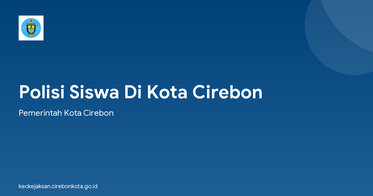 Polisi Siswa Di Kota Cirebon