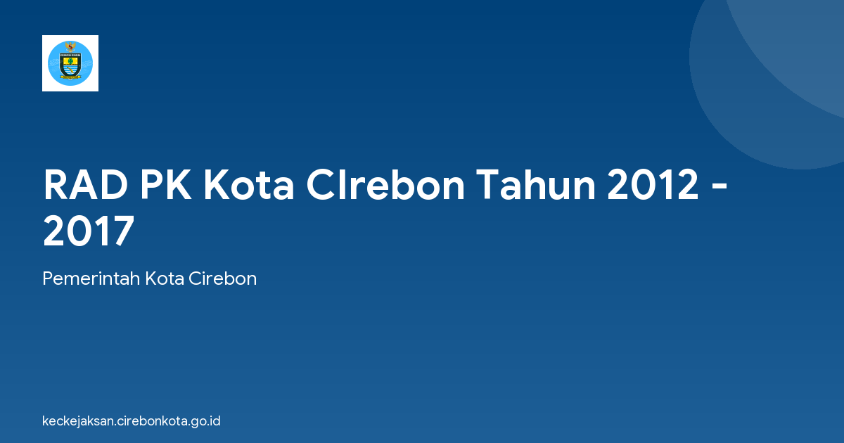 RAD PK Kota CIrebon Tahun 2012 - 2017