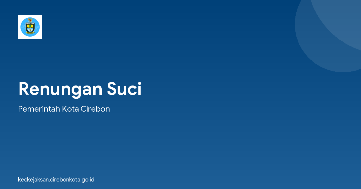 Renungan Suci