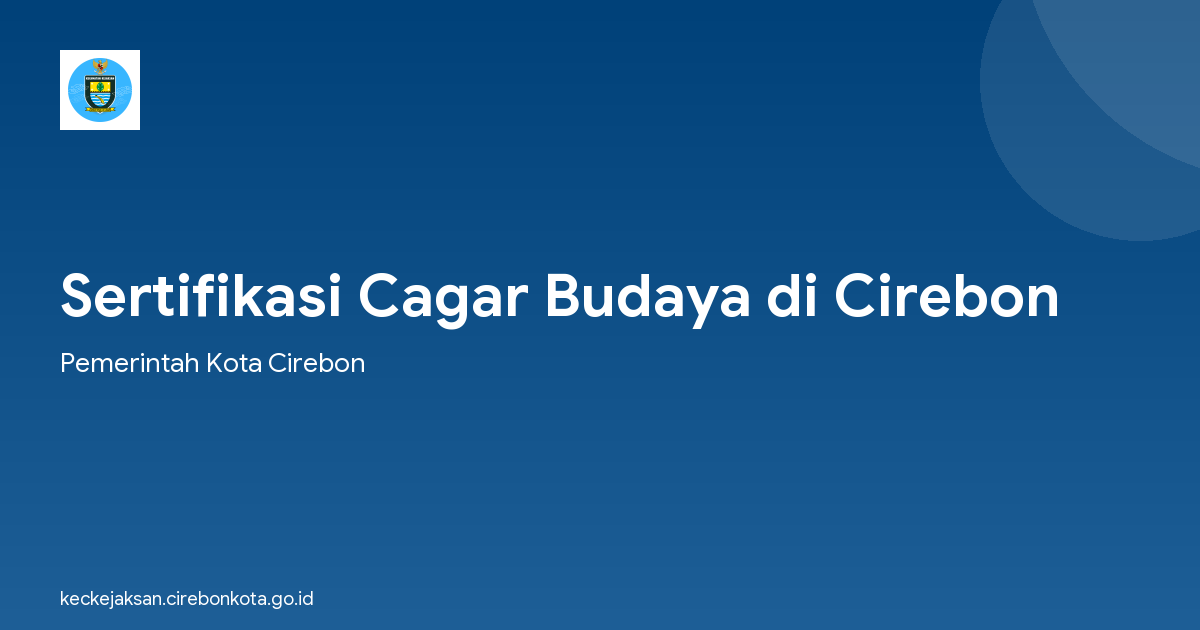Sertifikasi Cagar Budaya di Cirebon