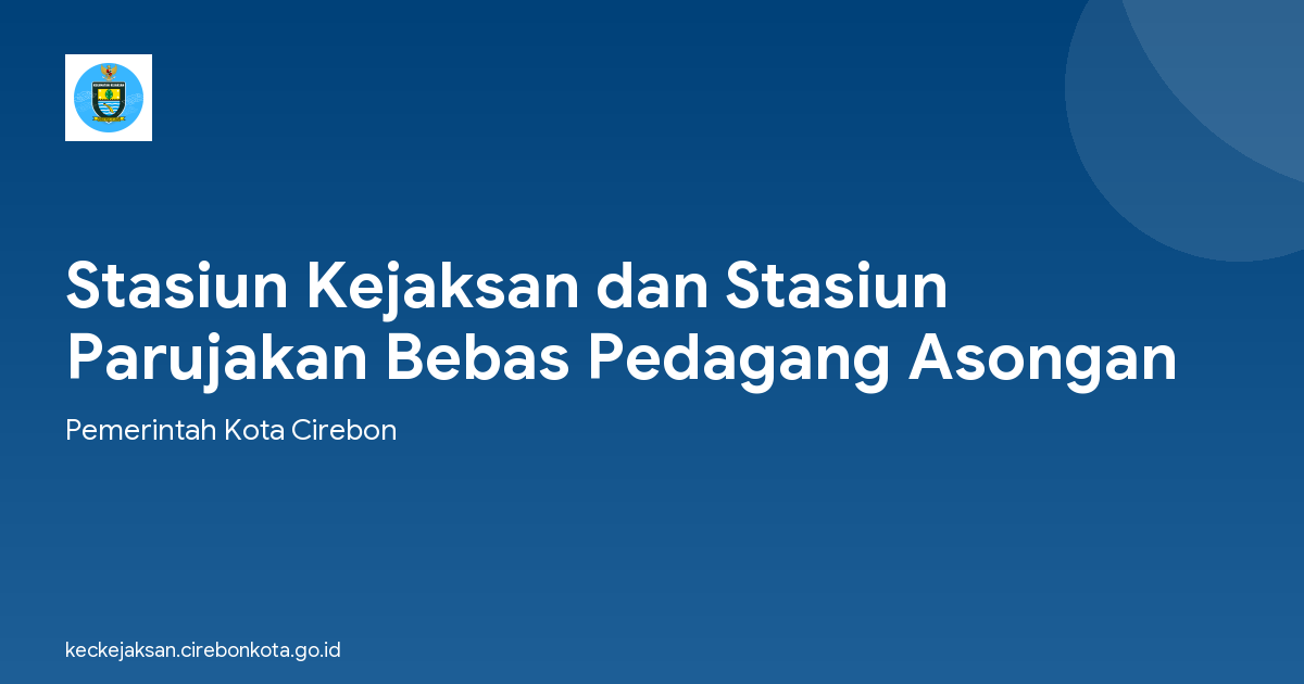 Stasiun Kejaksan dan Stasiun Parujakan Bebas Pedagang Asongan